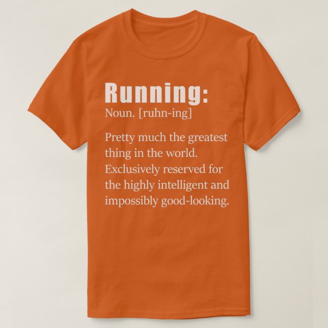 Camiseta Ejecución de una definición divertida (Diseño del anverso)