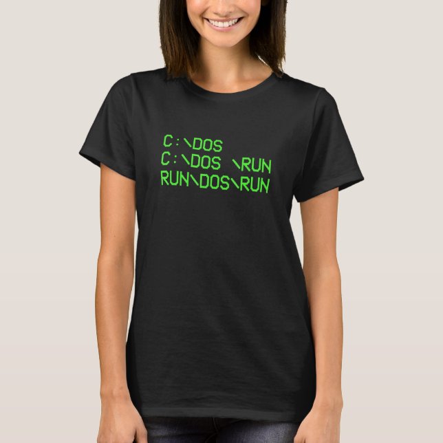 Camiseta Ejecución Dos de ejecución del programador de equi (Anverso)