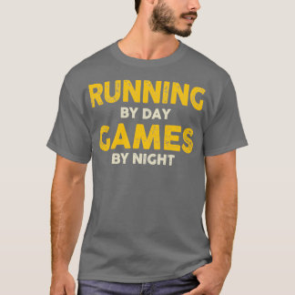 Camiseta Ejecución por juegos diurnos por amarillo nocturno