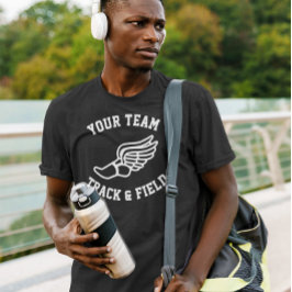Camiseta Ejecuta la pista y el Personalizado de campo Nombr