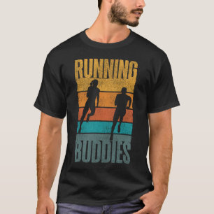 Camiseta Ejecutando Jogging Running Buddies Amigos Bestis