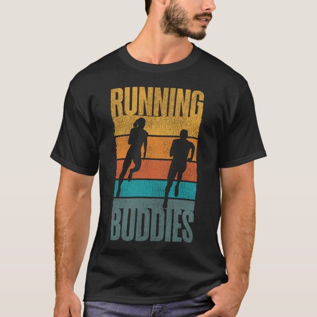 Camiseta Ejecutando Jogging Running Buddies Amigos Bestis (Anverso)