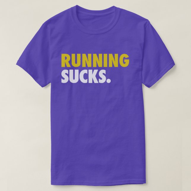 Camiseta Ejecutando Sucks corriendo (Diseño del anverso)