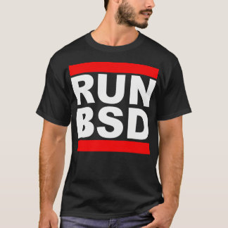 Camiseta Ejecutar Bsd - Diseño Con Barrido De Guay Para Hac