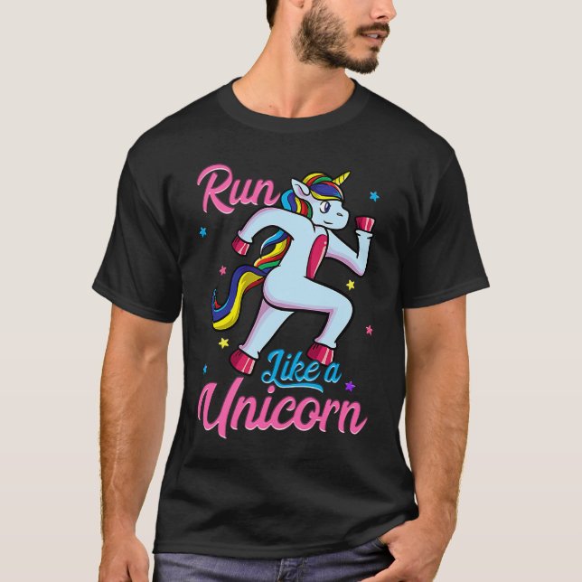 Camiseta Ejecutar como un maratón de pista y campo de unico (Anverso)