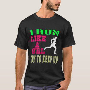 Camiseta Ejecutar divertido corredor de maratón medio que c