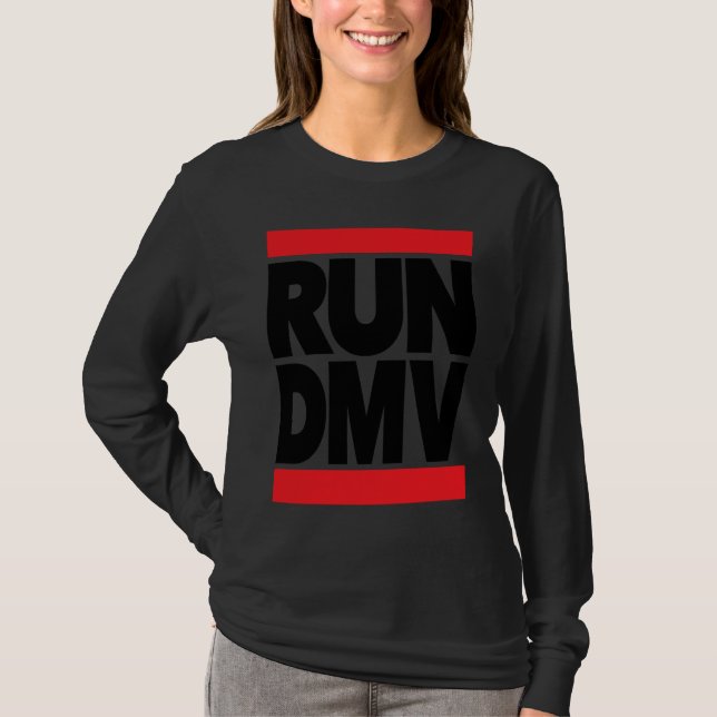 Camiseta Ejecutar DMV personalizado (Anverso)