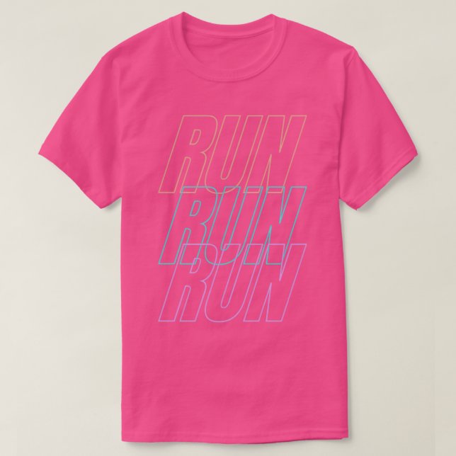 Camiseta Ejecutar ejecución 3 (Diseño del anverso)