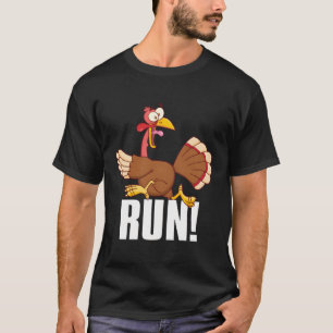 Camiseta Ejecutar el Día de Acción de Gracias Corriendo Tro