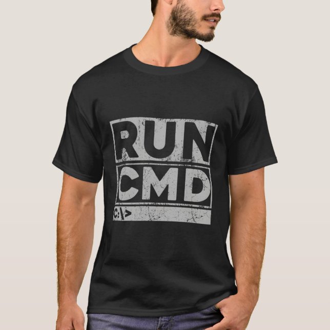 Camiseta Ejecutar el sistema de programadores de científico (Anverso)