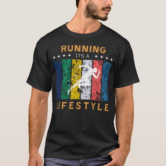 Camiseta Ejecutar es un estilo de vida divertido (Anverso)