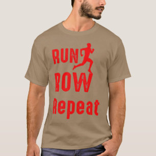 Camiseta Ejecutar fila Repetir 1