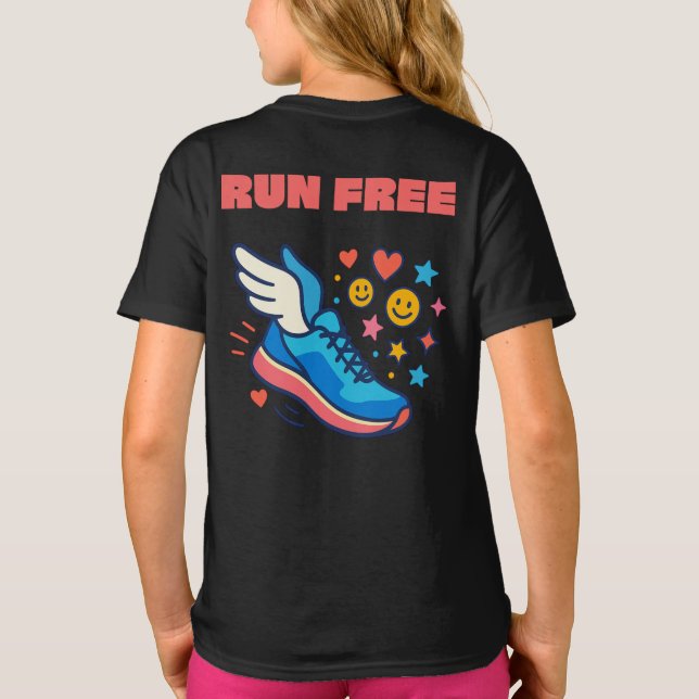 Camiseta Ejecutar gratis - Deportes motivacionales y Salud  (Reverso)