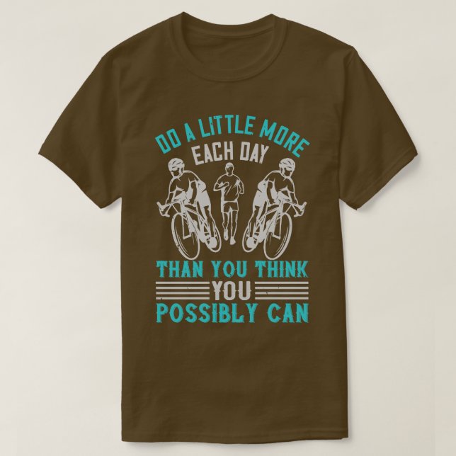 Camiseta Ejecutar Hacer un poco más de lo que crees (Diseño del anverso)
