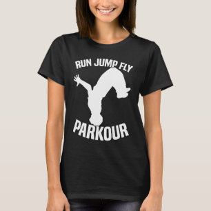 Camiseta Ejecutar Jump Fly Parkour