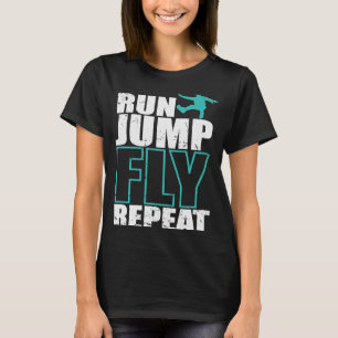 Camiseta Ejecutar Jump Fly Repetir Parkour Sport Training