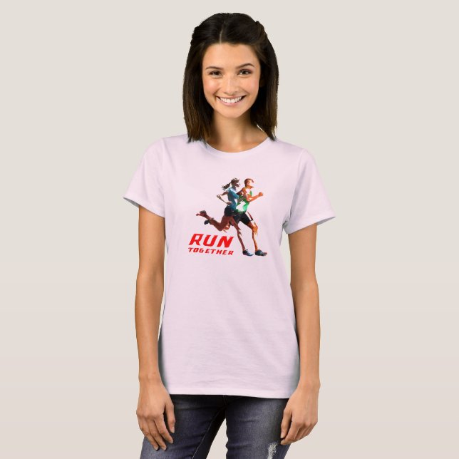 Camiseta Ejecutar juntos | Mujeres (Anverso completo)