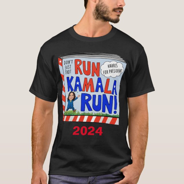 Camiseta Ejecutar Kamala Run (Anverso)