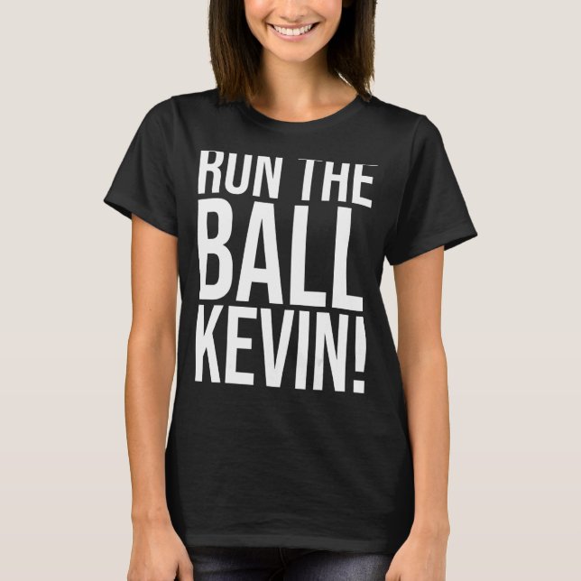 Camiseta Ejecutar la bola Kevin Funny (Anverso)
