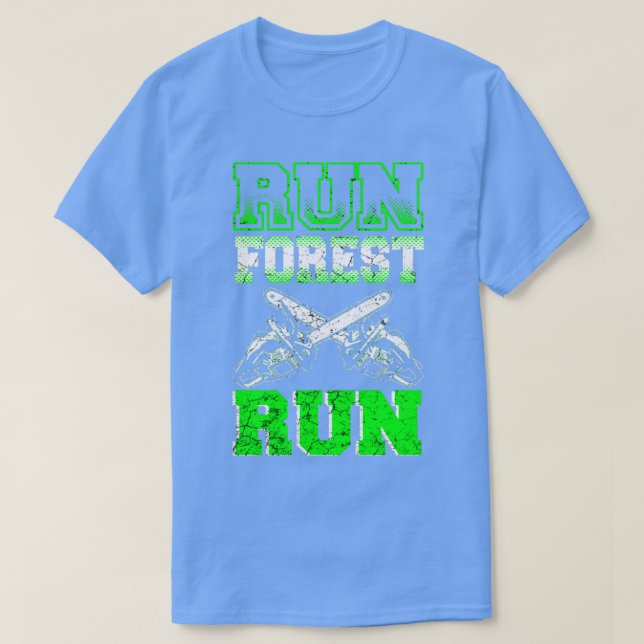 Camiseta Ejecutar la ejecución del bosque (Diseño del anverso)