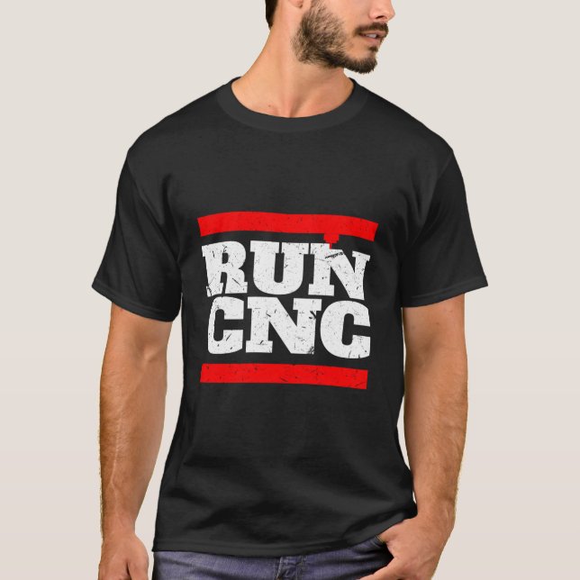 Camiseta Ejecutar Máquinas Cnc Cnc Para (Anverso)