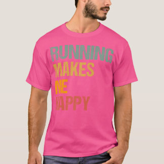 Camiseta Ejecutar me hace feliz entrenador del jugador en e