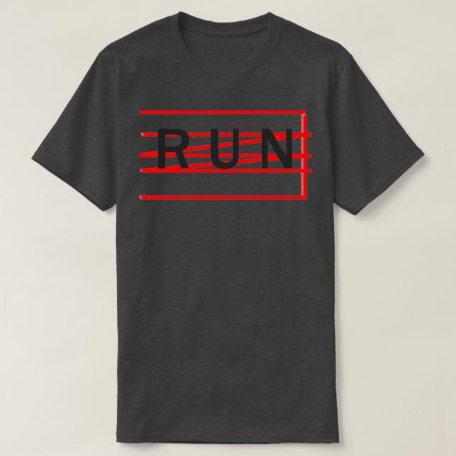 Camiseta Ejecutar palabra (Diseño del anverso)