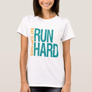 Camiseta Ejecutar pasteles de comida dura