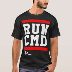 Camiseta Ejecutar símbolo del sistema de la consola CMD Sys