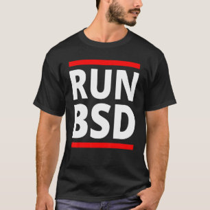 Camiseta Ejecutar sistemas BSD Administrador de computadora