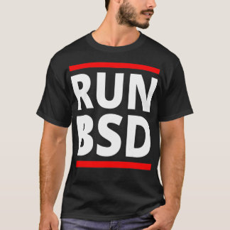 Camiseta Ejecutar sistemas BSD Administrador de computadora