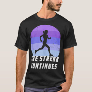 Camiseta Ejecutar Streak 365 Ejecutando Silhouette Daily Ru