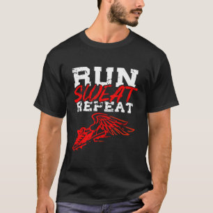 Camiseta Ejecutar Sudor Repetir Pista Y Campo De Despertado