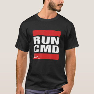 Camiseta Ejecute CMD Computer Programming Coder Tech Geeky