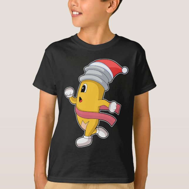 Camiseta Ejecutor de Navidades de lápiz (Anverso)