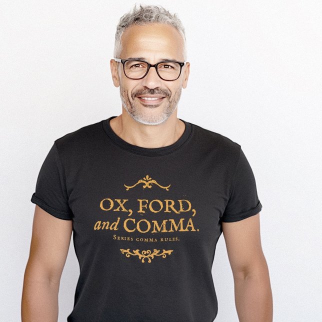 Camiseta Ejemplo Funny Comma de Oxford Ox Ford (Funny Oxford Comma Example T-Shirt)