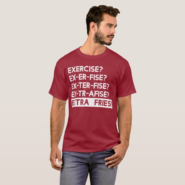 Camiseta Ejercicio a los envíos extra (Anverso completo)
