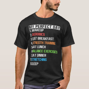 Camiseta Ejercicio Apto Fitness Mi Día Perfecto Hombres Muj