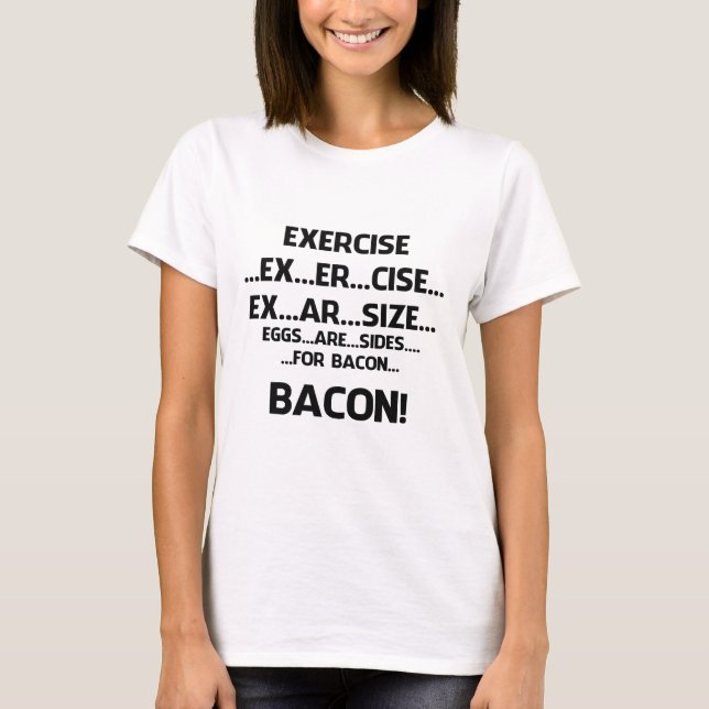 Camiseta Ejercicio. .BACON (Anverso)