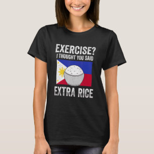 Camiseta Ejercicio Bandera Filipina De Arroz Extra