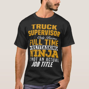 Camiseta Ejercicio de aptitud del supervisor de camiones