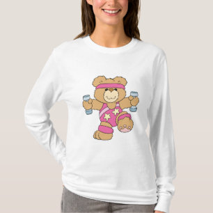 Camiseta Ejercicio de ejercicio físico oso