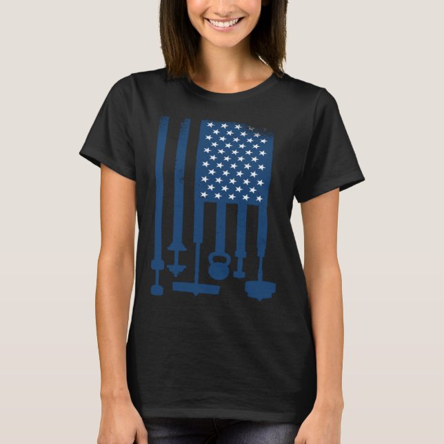 Camiseta Ejercicio de entrenamiento con la bandera de eleva (Anverso)