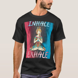 Camiseta Ejercicio de entrenamiento de meditación de exhala