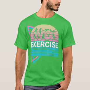 Camiseta Ejercicio de entrenamiento Fitness Retro