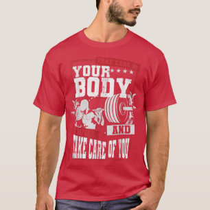 Camiseta Ejercicio de fitness en cuerpo de salud ejercicio