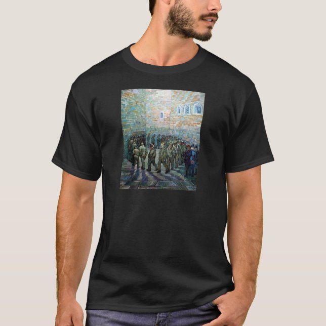 Camiseta Ejercicio de los presos de Vincent van Gogh (Anverso)