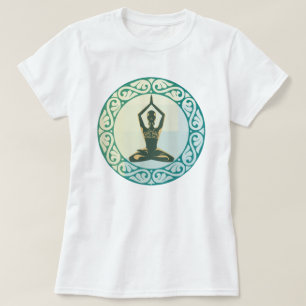 Camiseta Ejercicio de meditación de la posología del yoga