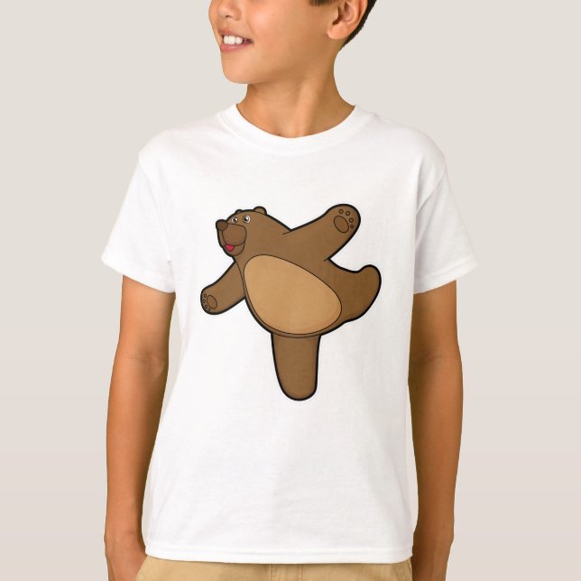 Camiseta Ejercicio de Stretching de yoga (Anverso)