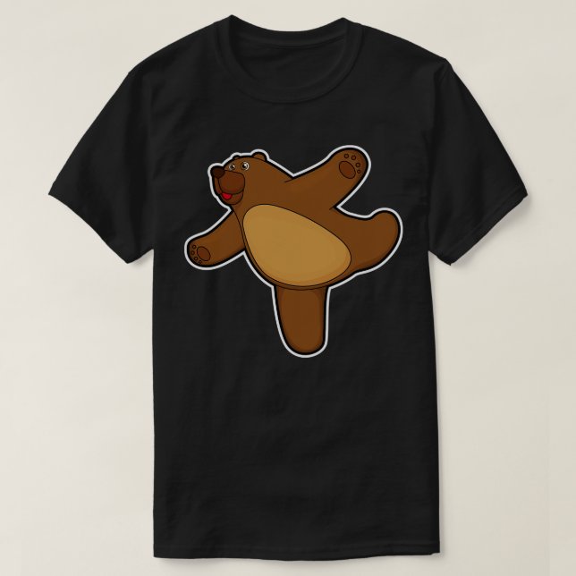 Camiseta Ejercicio de Stretching de yoga (Diseño del anverso)